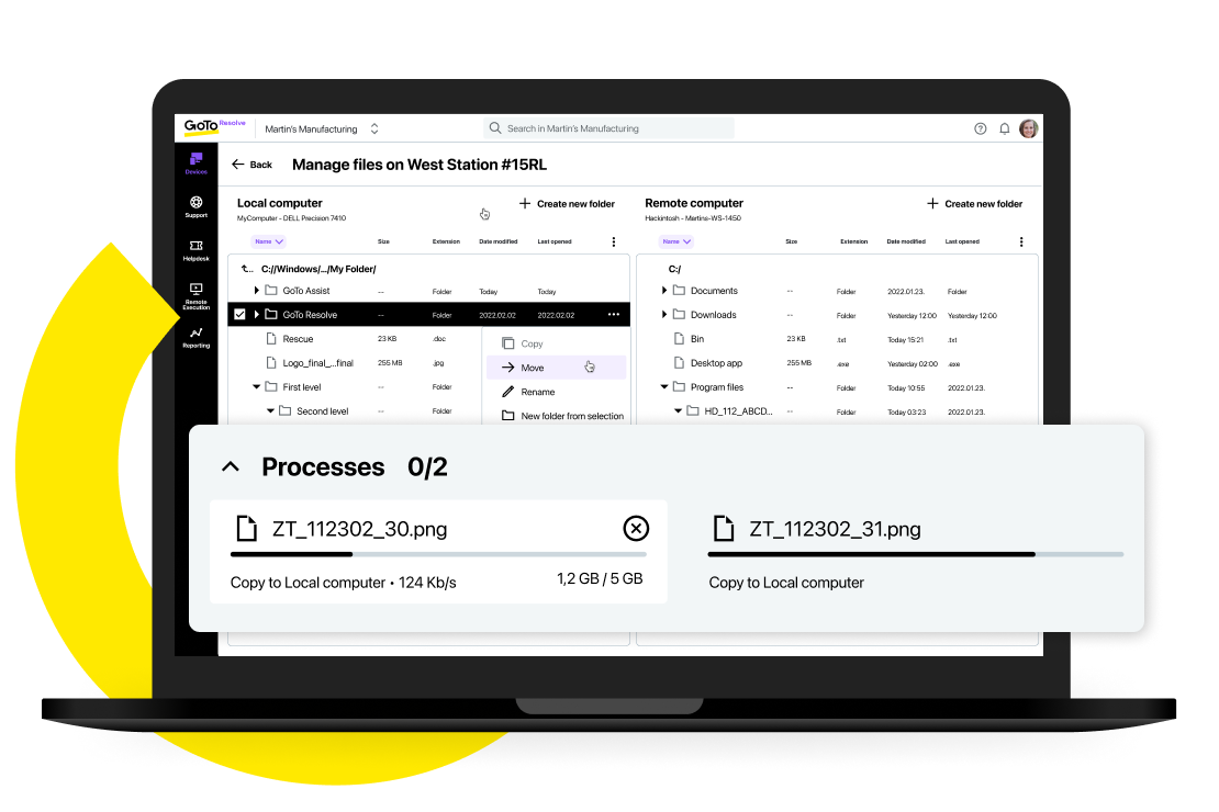 Real-time system diagnostics for CPU and memory on a laptop screen.